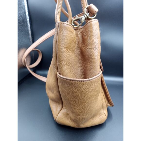 FOSSIL Purse Tan Genuine Leather Crossbody/Shoulder Handbag 75082 - Picture 16 of 16